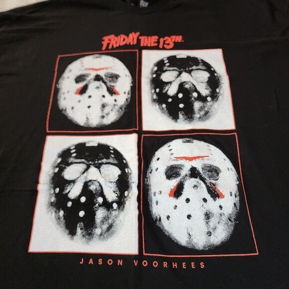 Friday the 13th Black Graphic Tee Jason Voorhees Size 3XL - Picture 2 of 8